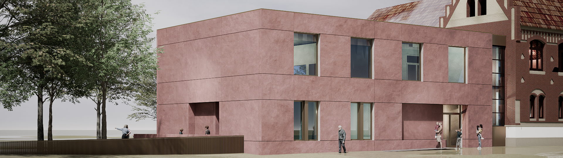 Erweiterungsbau Sozialtrakt Turnhalle Meuselwitz