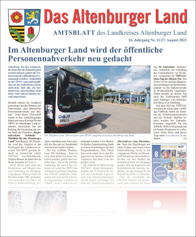 Amtsblatt 2022-08-27 Titelseite