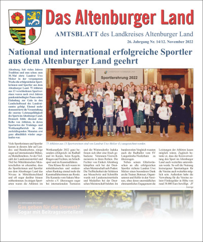 Amtsblatt 2022-11-12 Titelseite