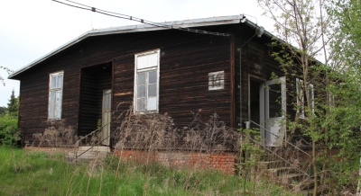 Teil einer HASAG Barackenunterkunft von KZ Häftlingen 