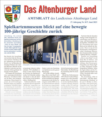 Amtsblatt 2023-06-17 Titelseite