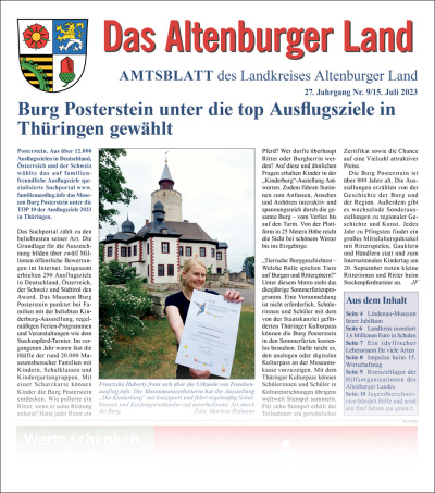 Amtsblatt 2023-07-15 Titelseite