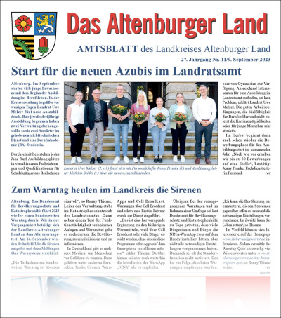 Amtsblatt 2023-08-19 Titelseite