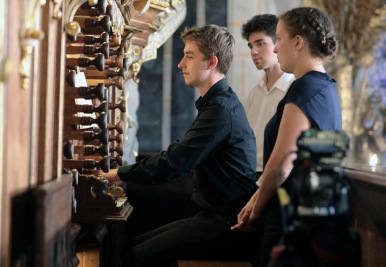 Organisten in der Schlosskirche des Residenzschlosses Altenburg