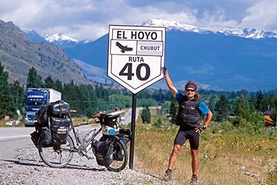 Thomas Meixner auf der Ruta 40 in El Hoyo