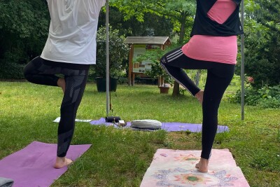 Yoga im Botanischen Erlebnisgarten Altenburg
