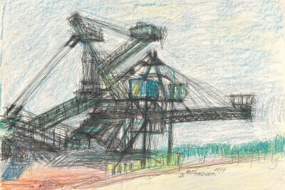 Fritz Tröger, Tagebaubagger, 1977