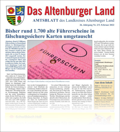Amtsblatt 2022-02-05 Titelseite