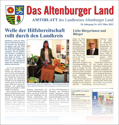 Amtsblatt 2022-03-19 Titelseite