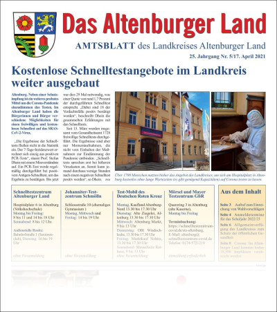 Amtsblatt 2021-04-17 Titelseite