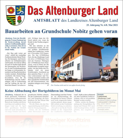 Amtsblatt 2021-05-08 Titelseite