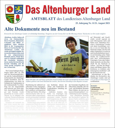 Amtsblatt 2021-08-21 Titelseite