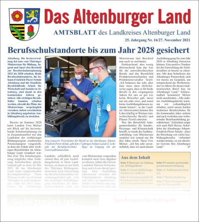 Amtsblatt 2021-11-27 Titelseite
