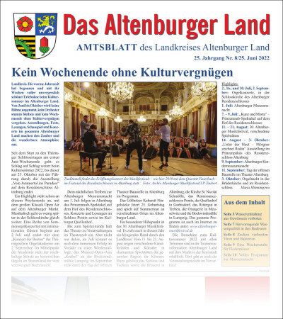 Amtsblatt 2022-06-25 Titelseite