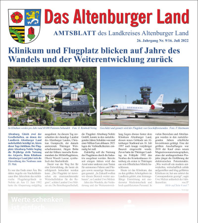 Amtsblatt 2022-07-16 Titelseite