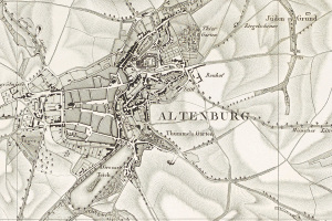 Topographische Karte der Aemter Altenburg und Ronneburg. Section VIII, 1813