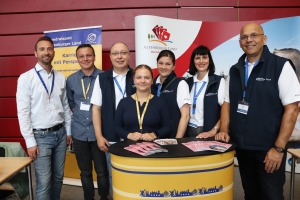 Auch das Landratsamt war mit einem eigenen Stand vertreten.