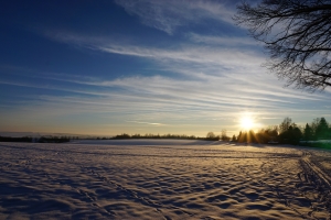 Winter im Altenburger Land - am Stadtrand von Altenburg