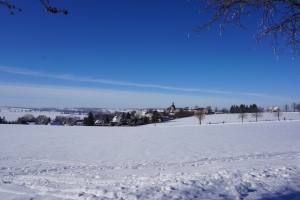 Winter im Altenburger Land  - Blick auf Gödern