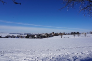 Winter im Altenburger Land  - Blick auf Gödern